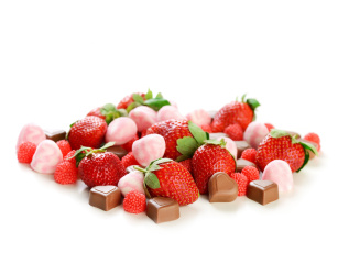 Картинка еда разное ягоды клубника конфеты