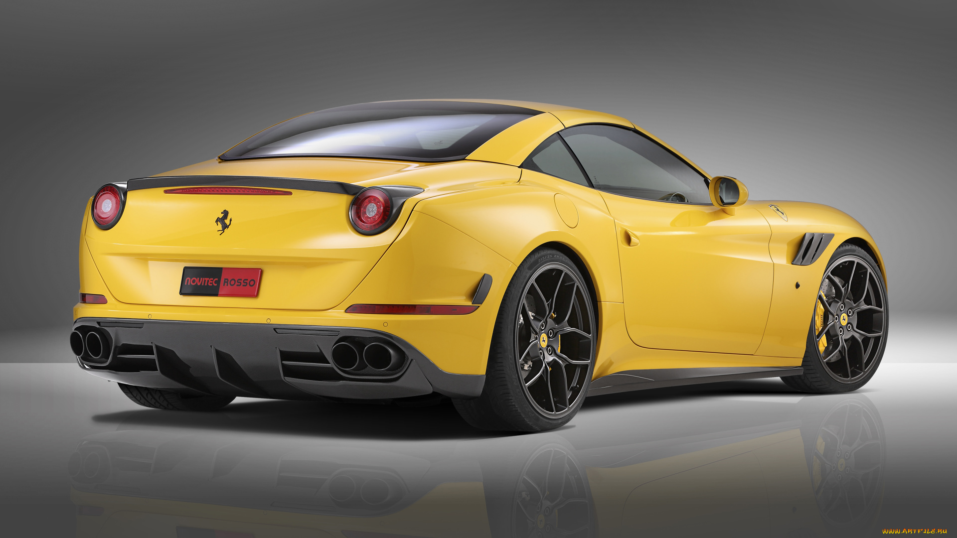 автомобили, ferrari, novitec, rosso, california, t, 2015г, желтый