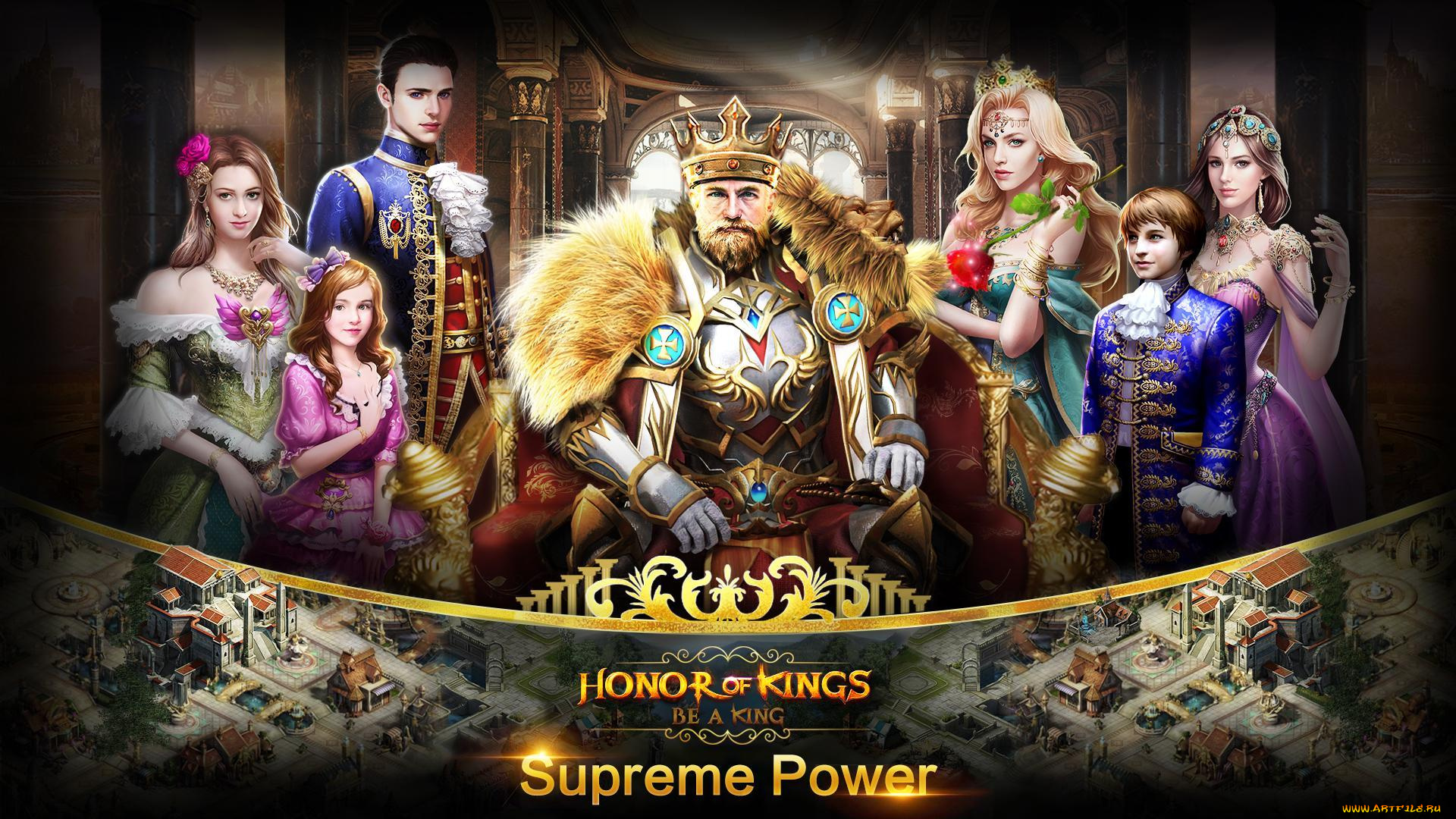 видео, игры, honor, of, kings, король, семья