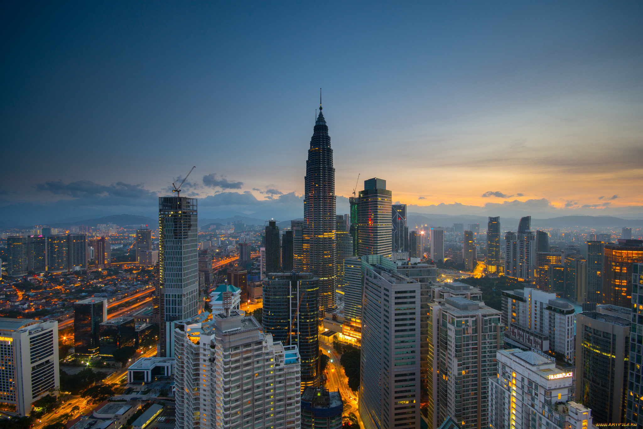 kuala, lumpur, города, куала-лумпур, , малайзия, небоскребы, панорама