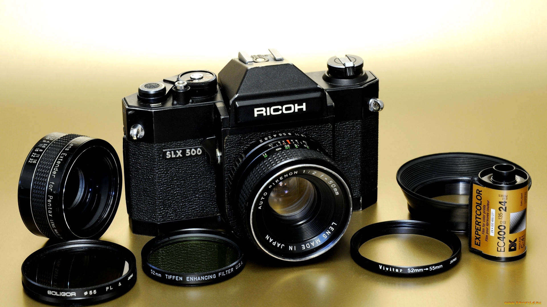 ricoh, slx, 500, бренды, другое, зеркальный, механический, пленочный, фотоаппарат