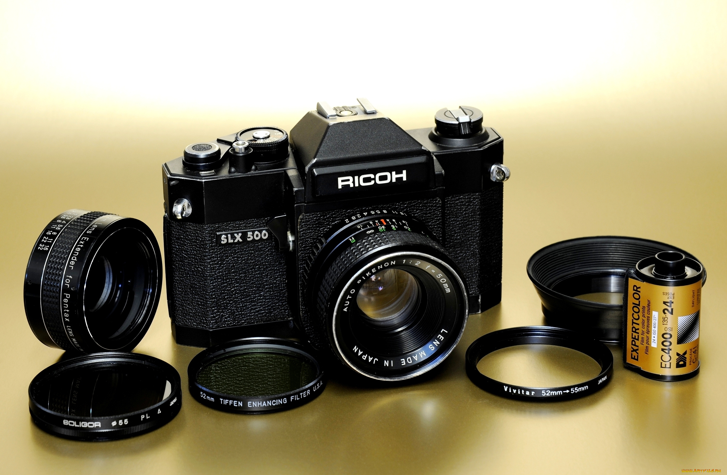 ricoh, slx, 500, бренды, другое, зеркальный, механический, пленочный, фотоаппарат