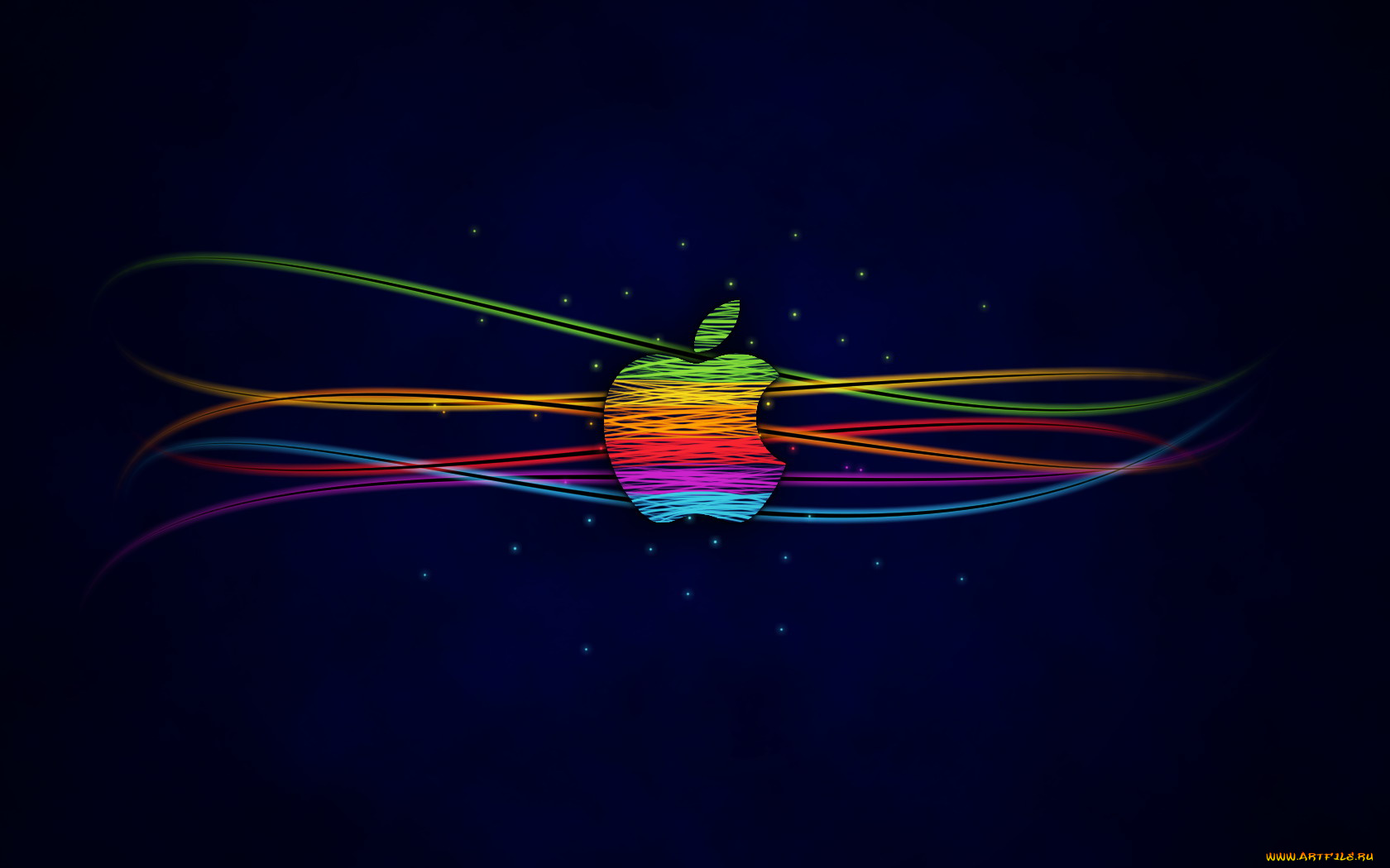 компьютеры, apple, яблоко, логотип, линии