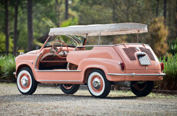 обоя fiat 500 jolly 1960, автомобили, fiat, jolly, 1960, розовый, 500