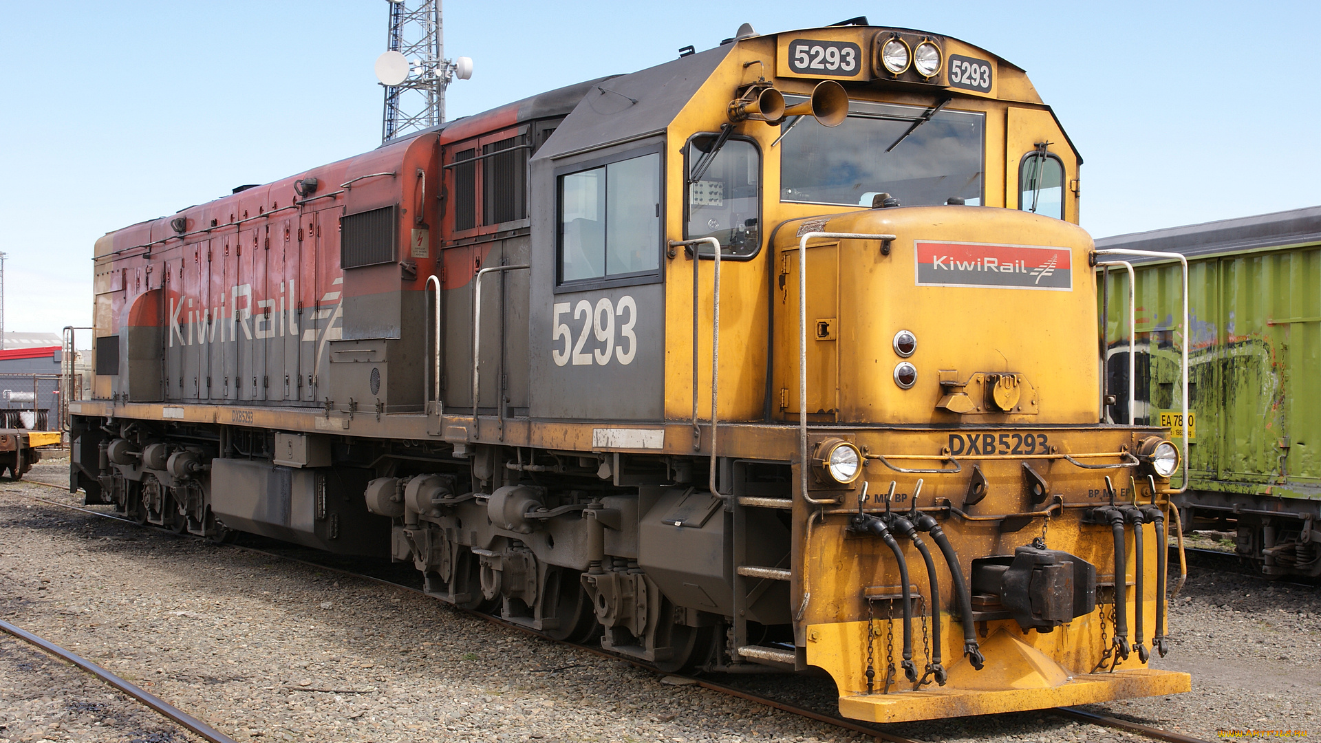 kiwirail, dxb, 5293, locomotive, техника, локомотивы, рельсы, локомотив, железная, дорога