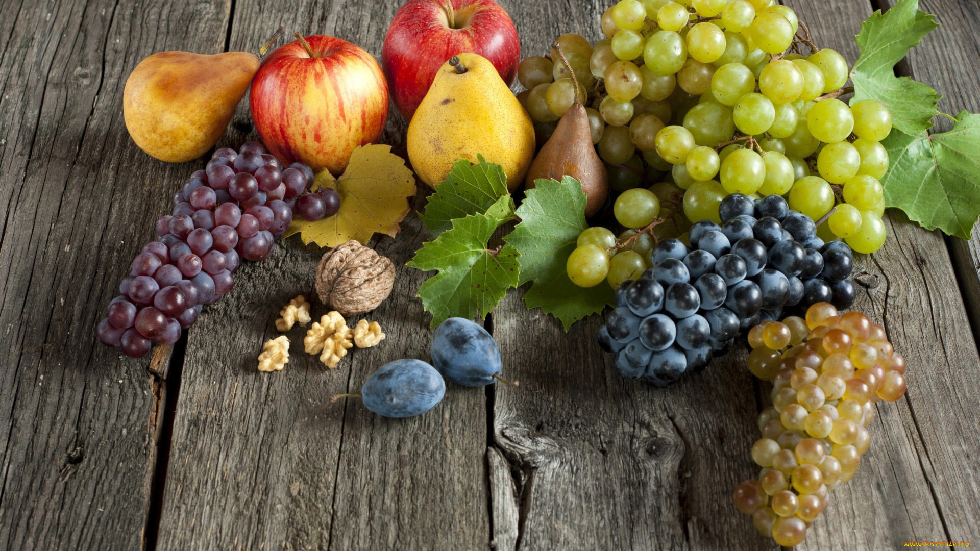 еда, фрукты, , ягоды, слива, яблоко, груша, виноград