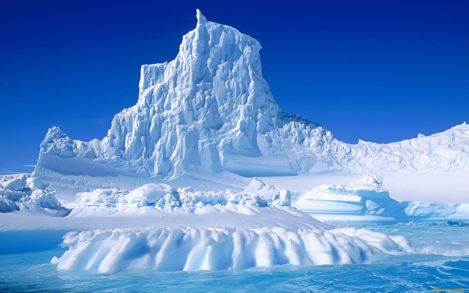 природа, айсберги, ледники