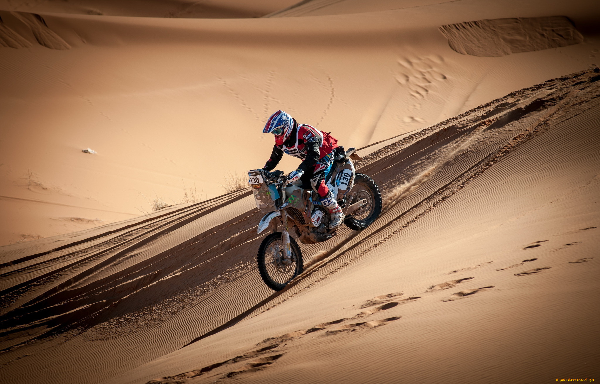 спорт, мотокросс, гонка, мотоцикл, пустыня