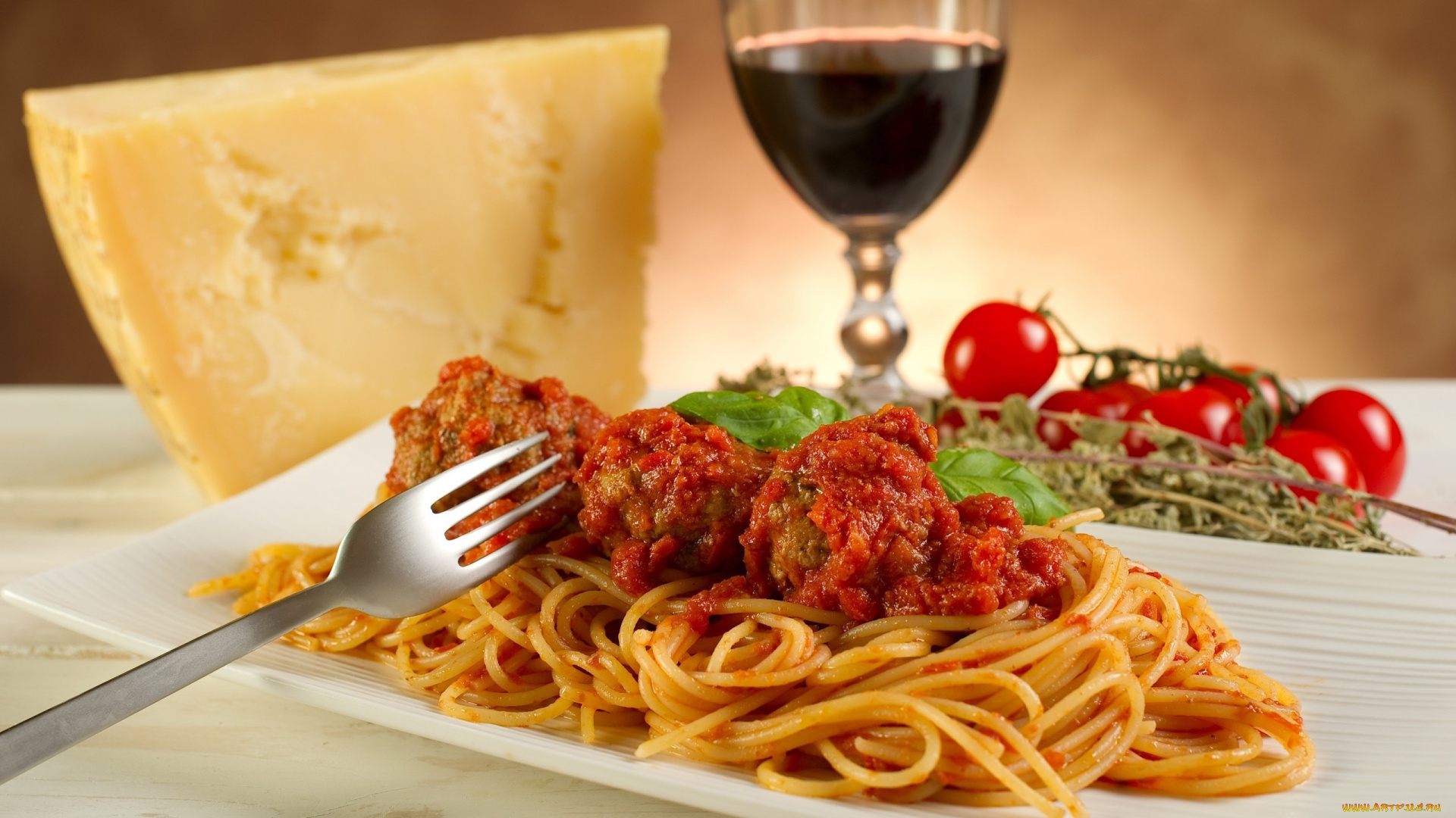 еда, макаронные, блюда, соус, сыр, вино, спагетти