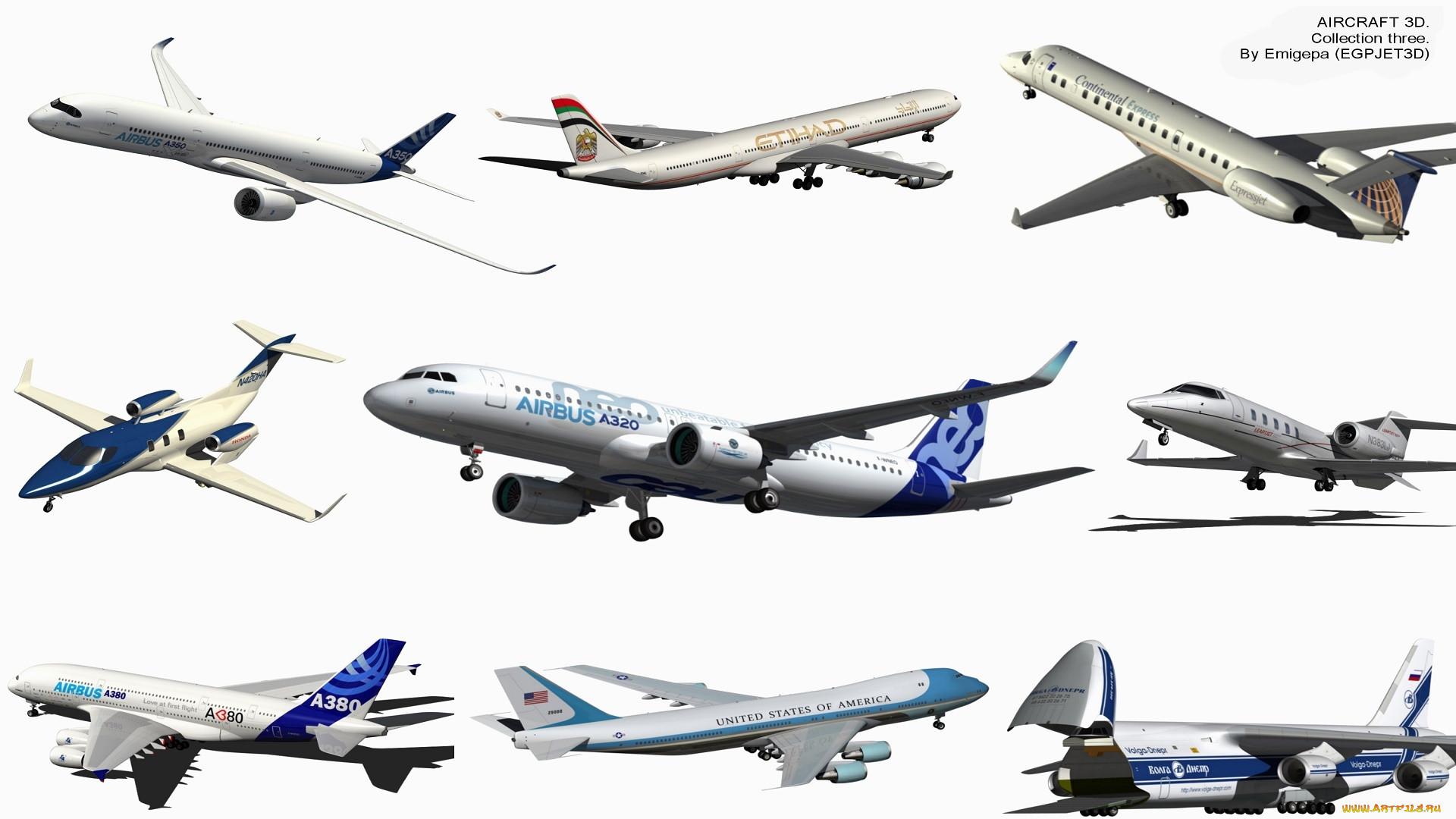авиация, 3д, рисованые, v-graphic, полет, самолеты