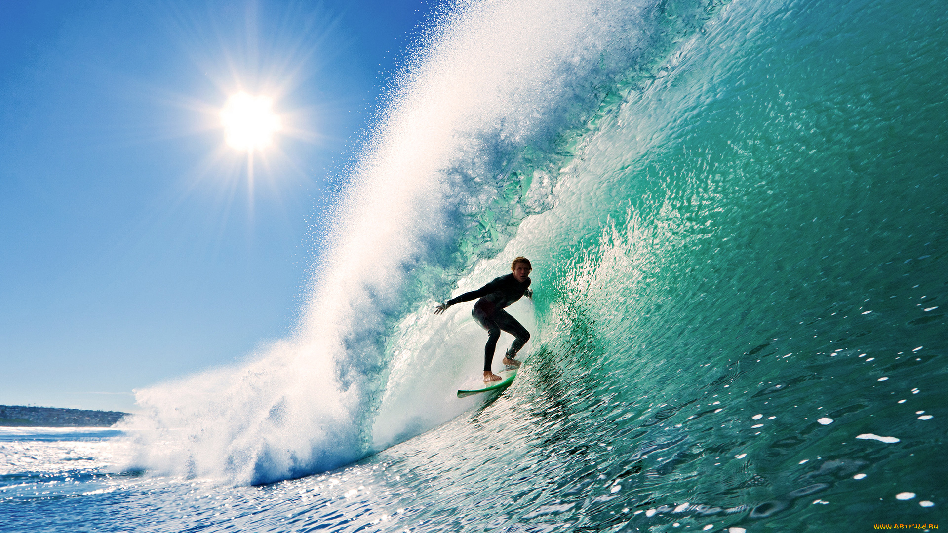 surfing, спорт, серфинг, солнце, океан, волна, серфер