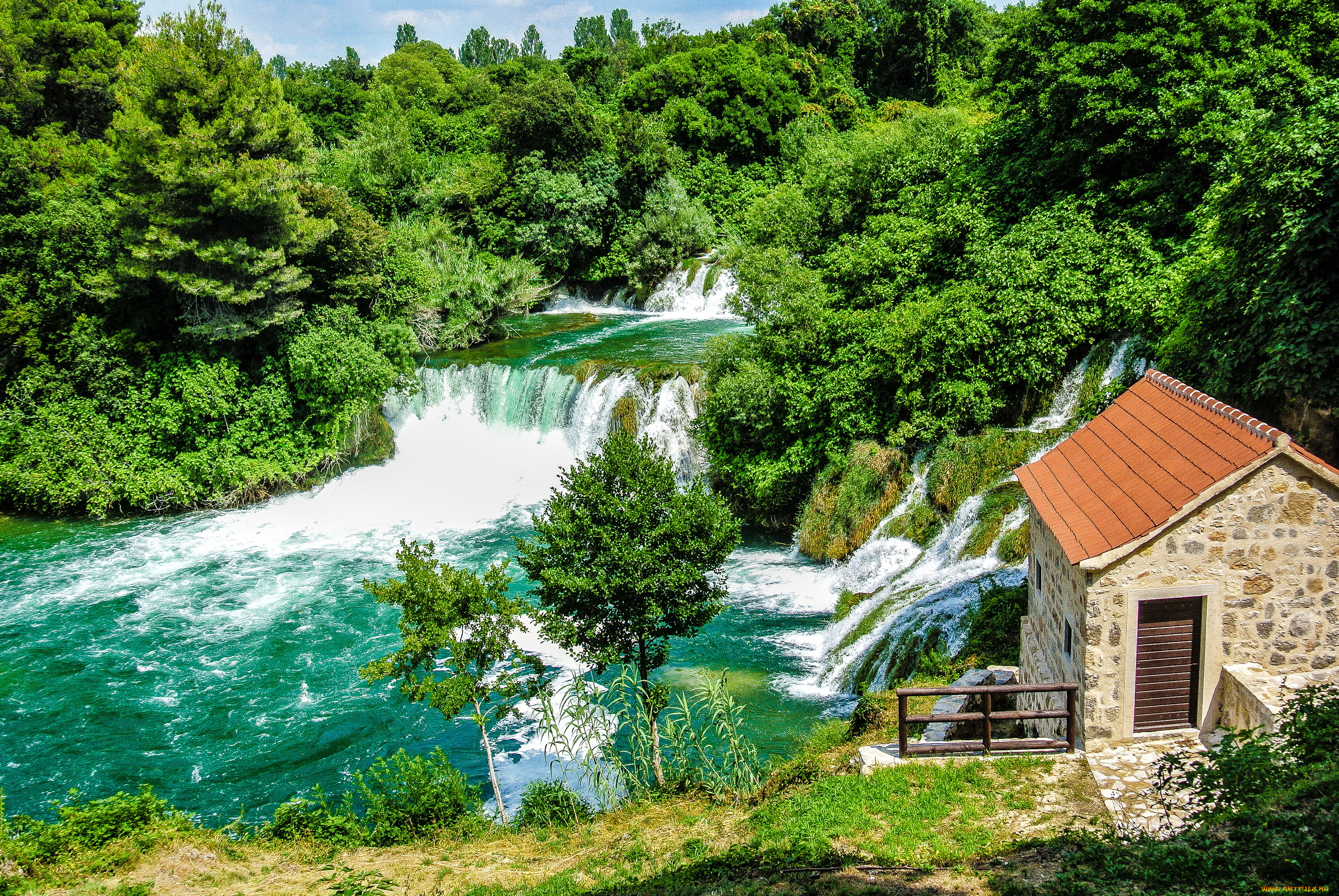 хорватия, krka, nat, , park, природа, водопады, хорватия, парк, река, водопад, лес