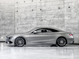 обоя автомобили, mercedes-benz, s, 500, package, sports, amg, 4matic, coupe, 2014г, c217, edition, 1
