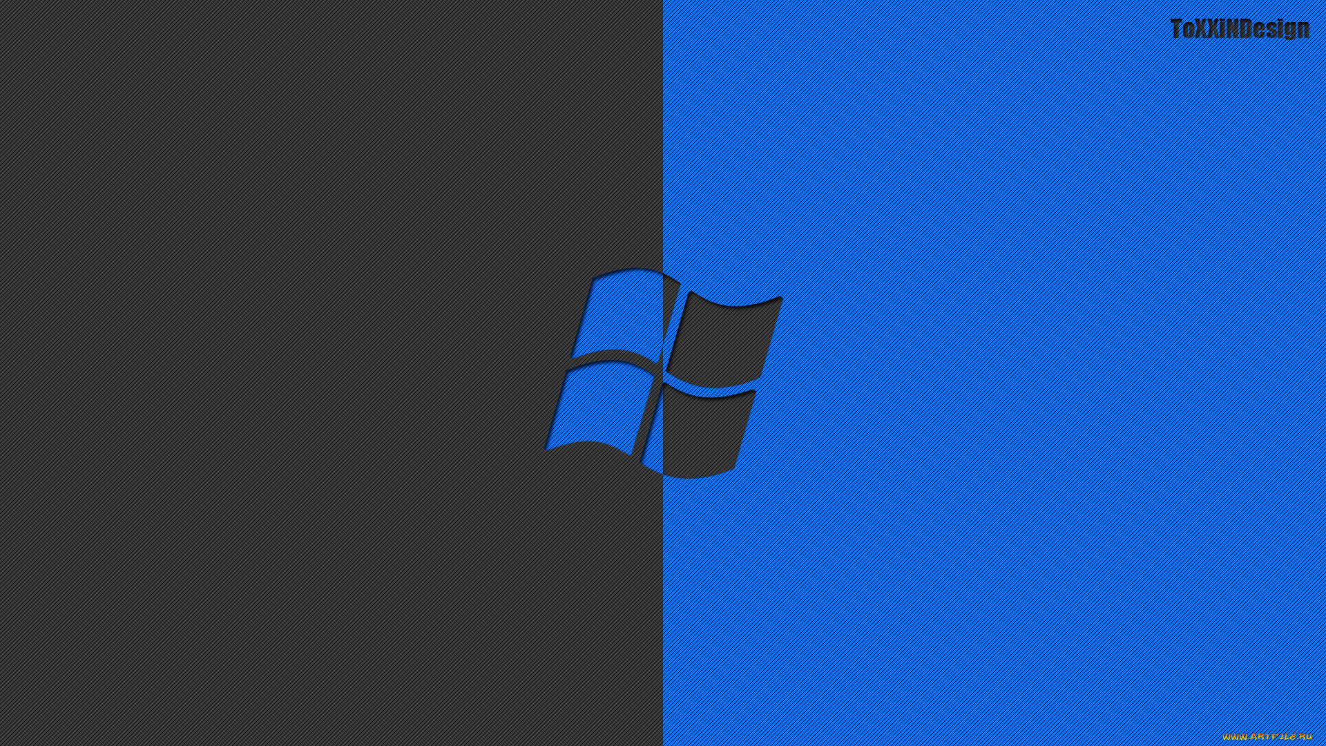 компьютеры, windows, xp, темный, синий, логотип