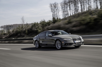 Картинка автомобили audi 2015г concept piloted driving a7 sportback темный