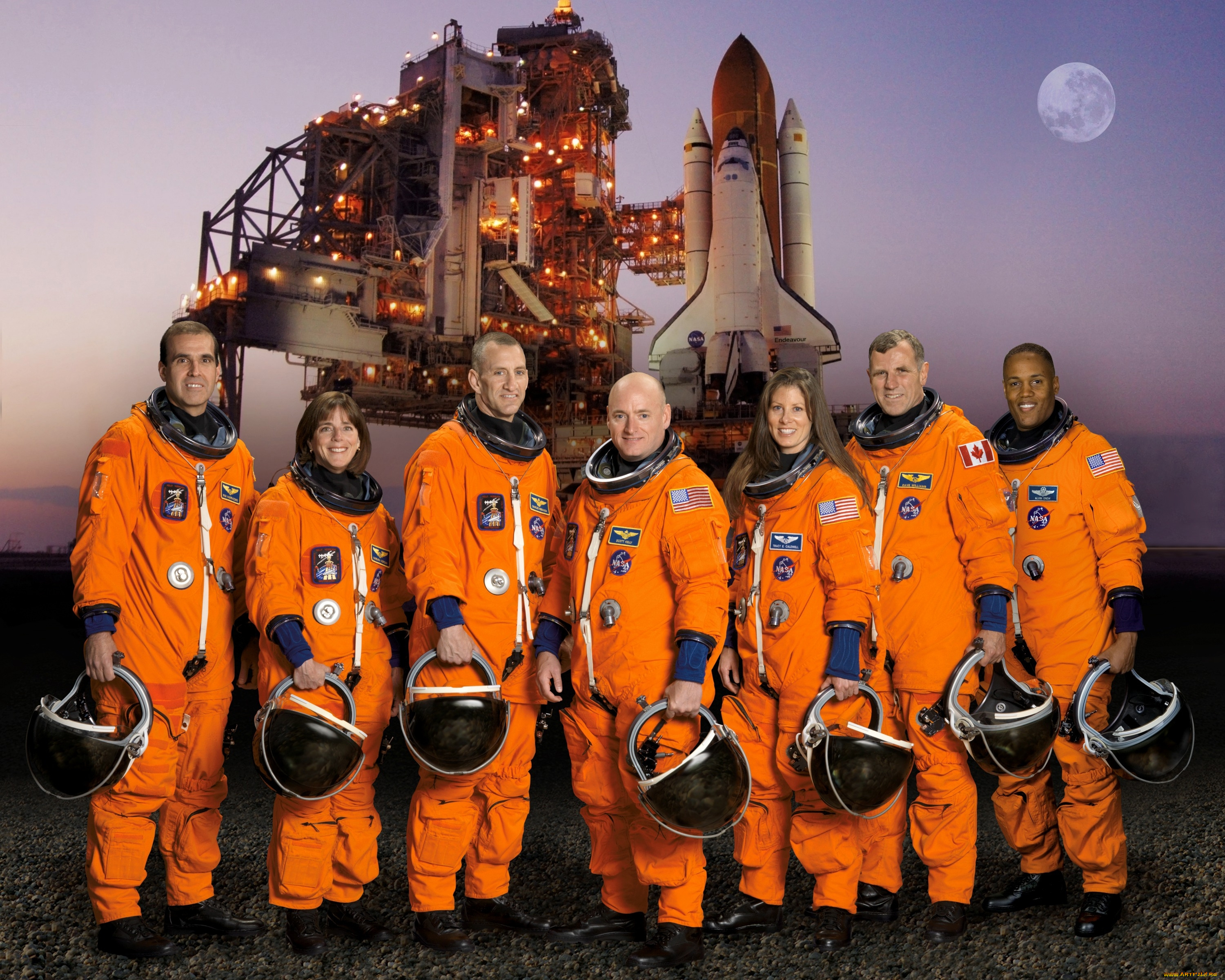 экипаж, космос, астронавты, космонавты, команда, шаттл, люди