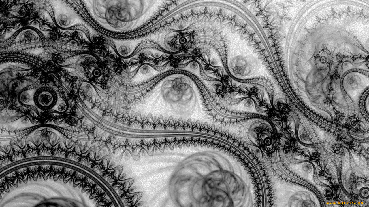 3д, графика, fractal, фракталы, кружева, черное, белое