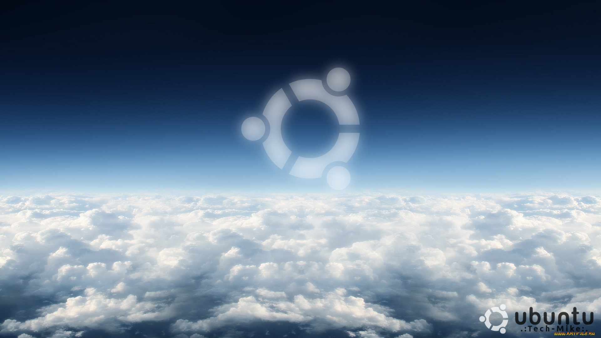 компьютеры, ubuntu, linux, логотип, облака