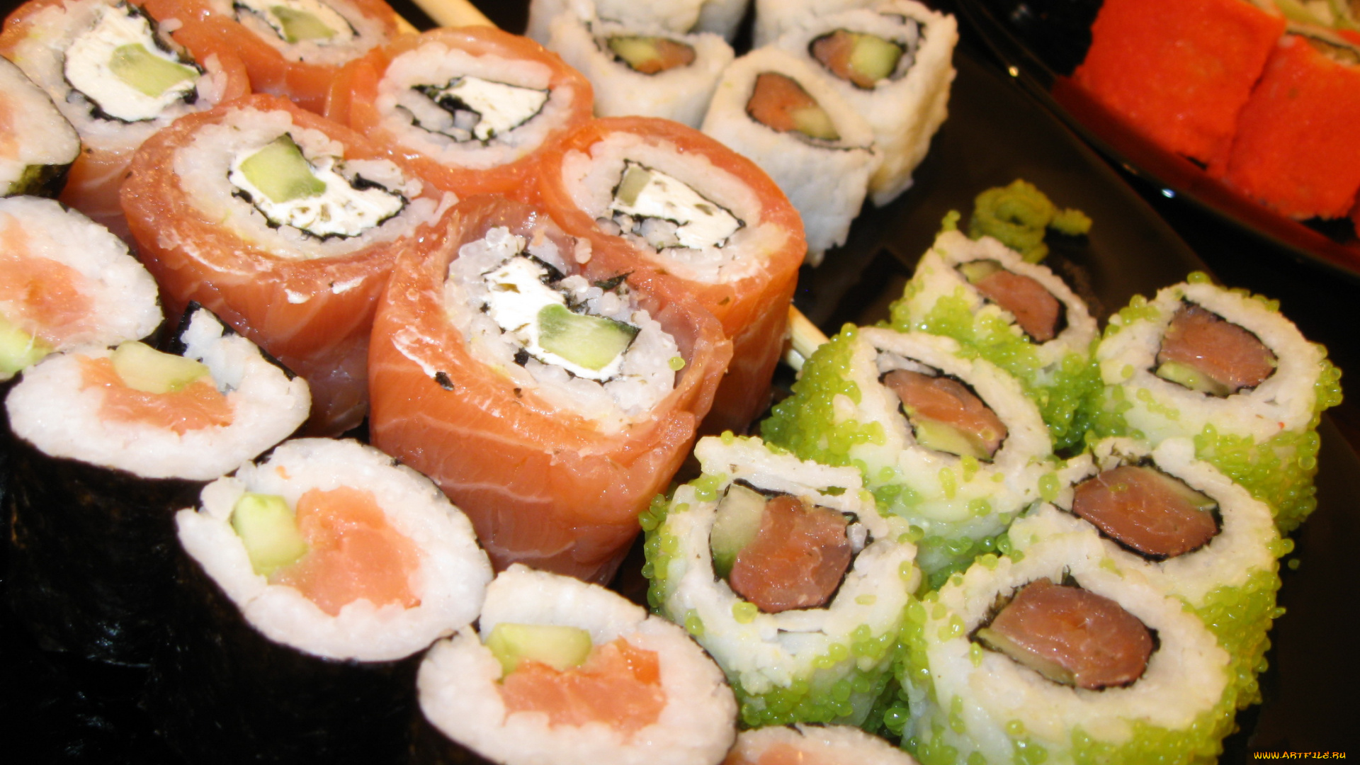 автор, varvarra, еда, рыба, морепродукты, суши, роллы, палочки, японская, кухня