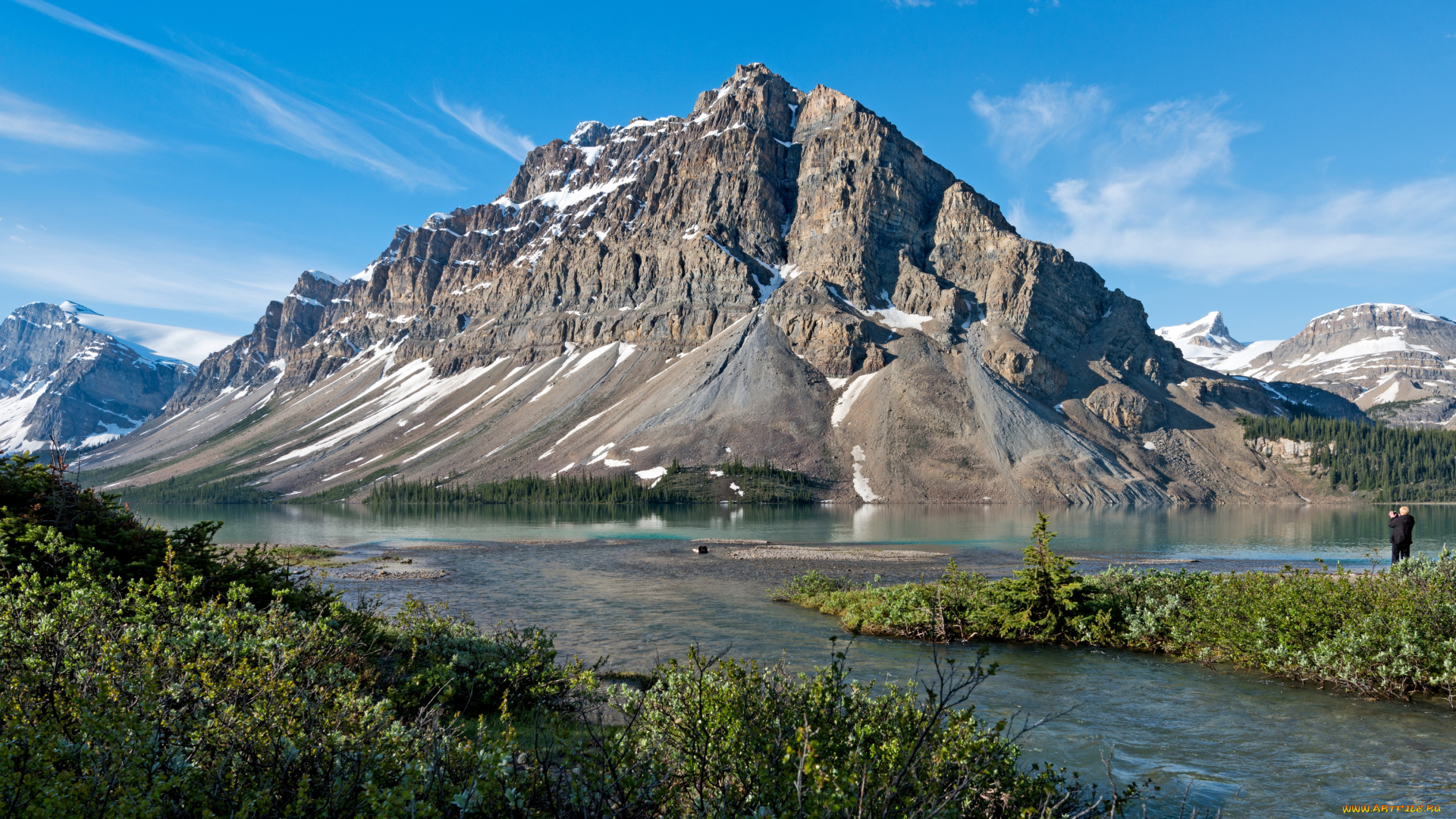 banff, national, park, canada, природа, горы