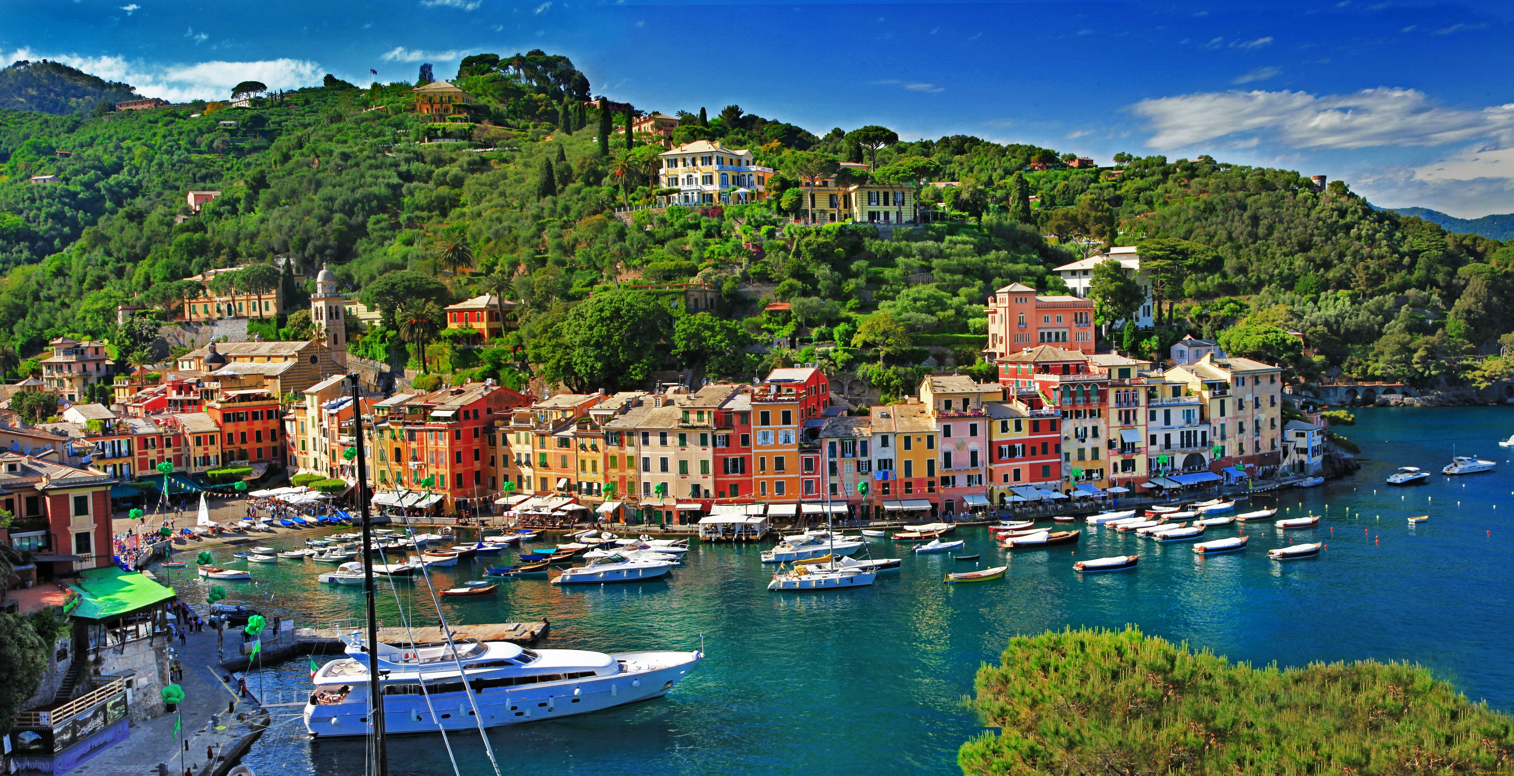 portofino, liguria, italia, города, амальфийское, лигурийское, побережье, италия, портофино, лигурия, бухта, море, здания, пейзаж, яхта, катера