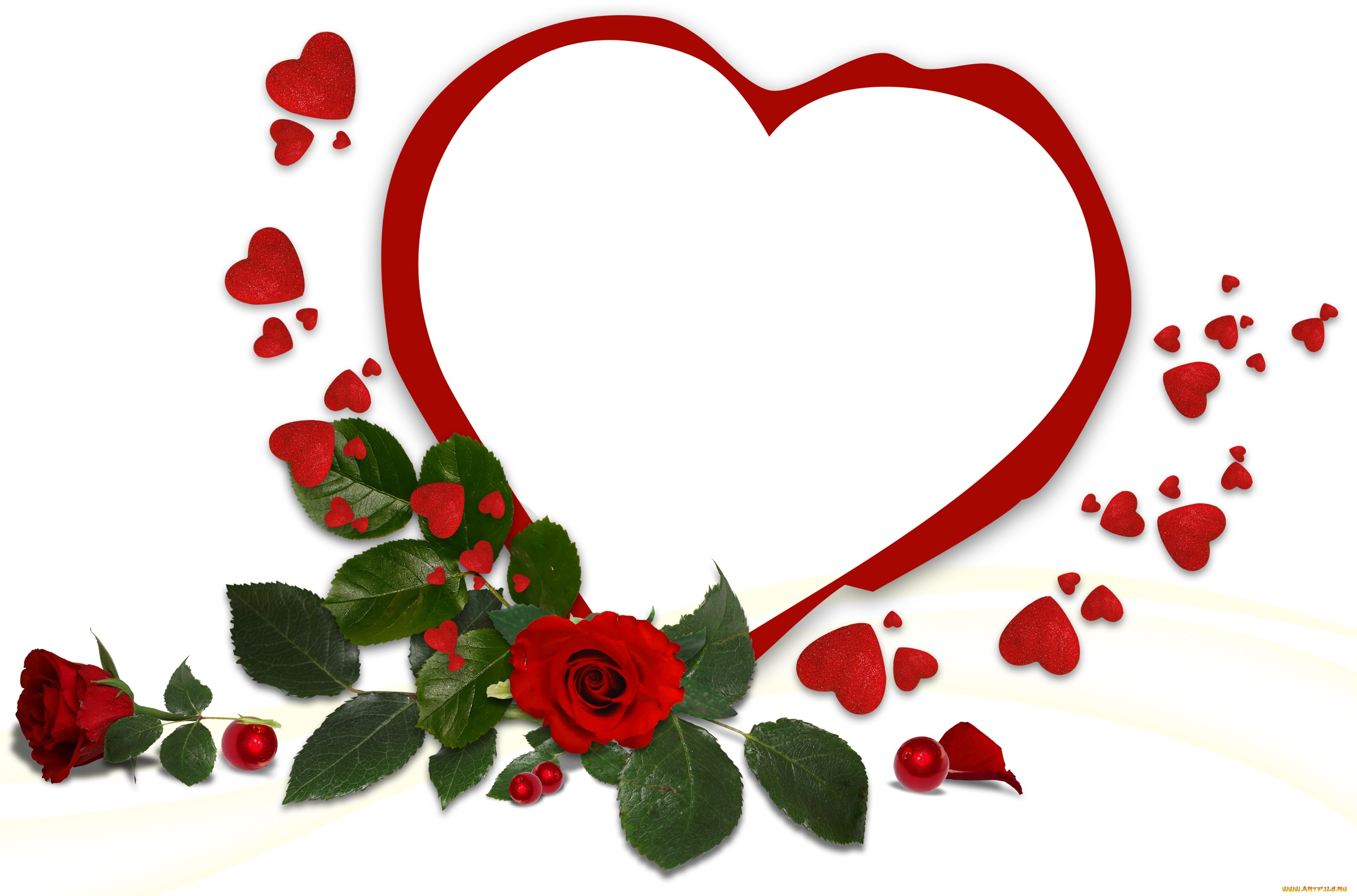 праздничные, день, святого, валентина, , сердечки, , любовь, сердечко, фон, цветы