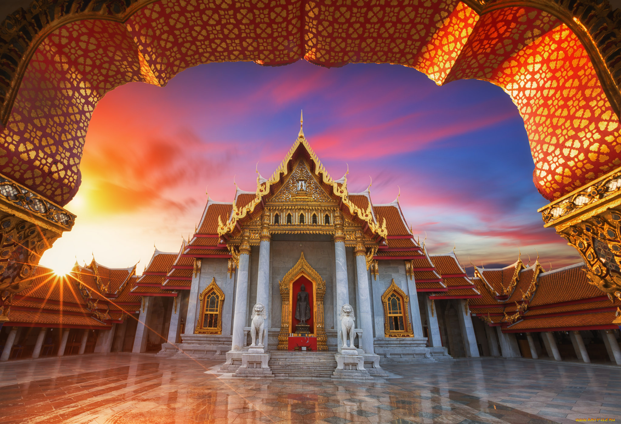 bangkok, thailand, города, -, буддийские, и, другие, храмы, храм, восток, религия