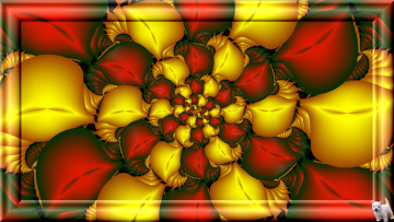 Картинка 3д графика fractal фракталы щенок узор цвета