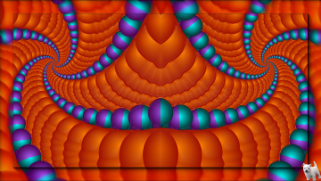 Картинка 3д графика fractal фракталы щенок узор цвета