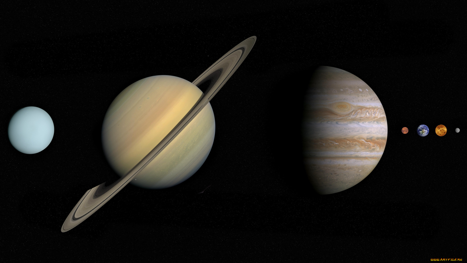 космос, сатурн, planets, solar, system, in, order