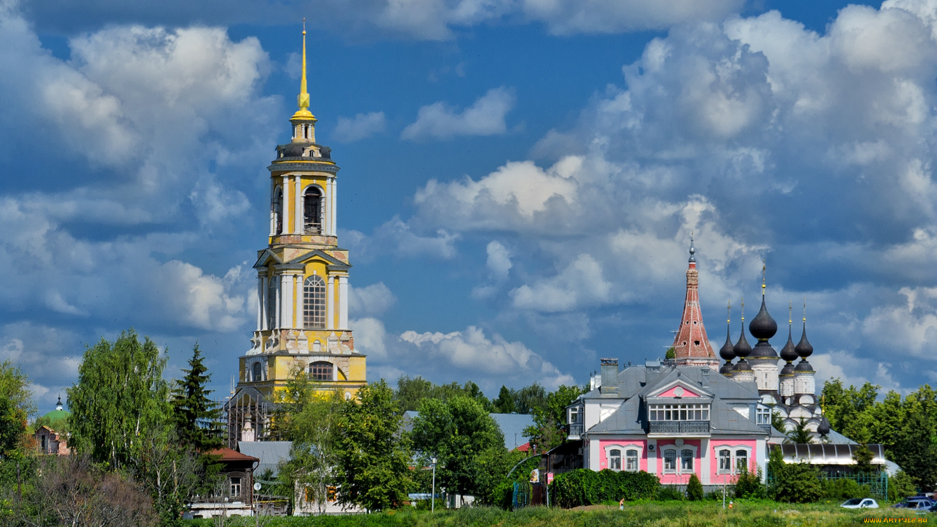 города, православные, церкви, монастыри, колокольня, купола