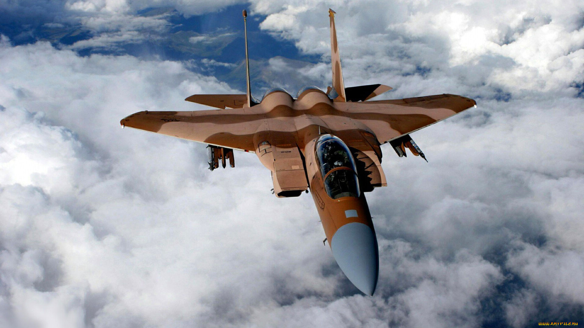 авиация, боевые, самолёты, облака, eagle, f-15, истребитель, mcdonnell, douglas