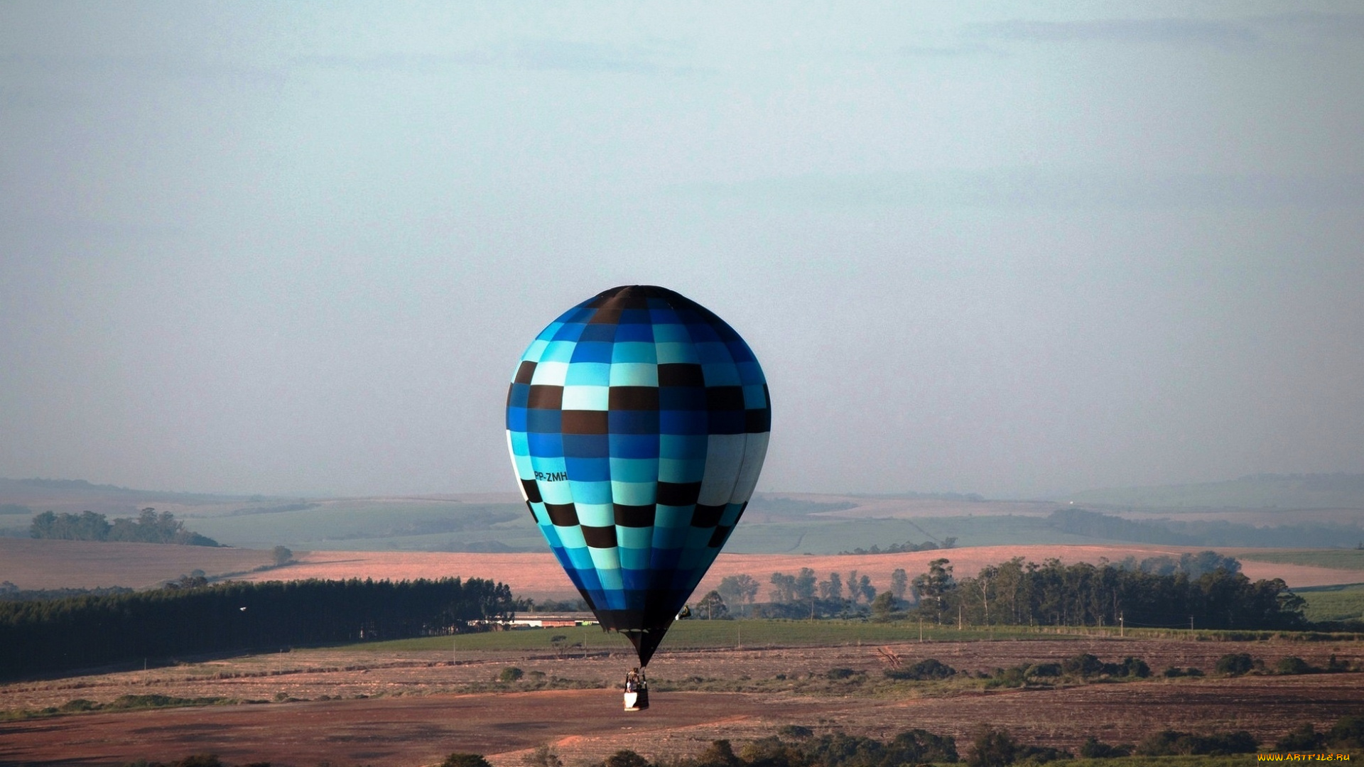 авиация, воздушные, шары, пейзаж, полет, воздушный, шар