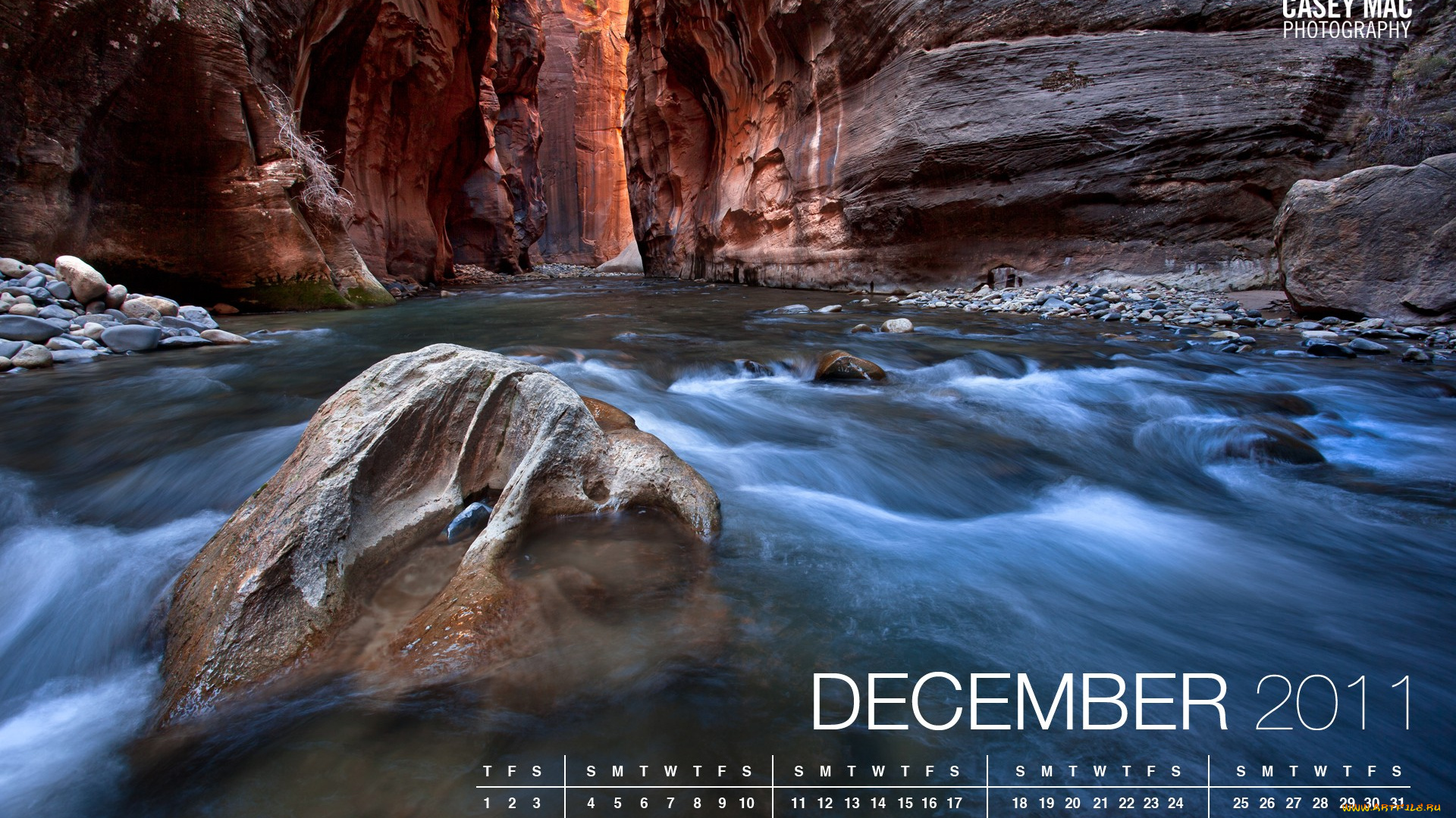 календари, природа, камень, скалы, поток, река