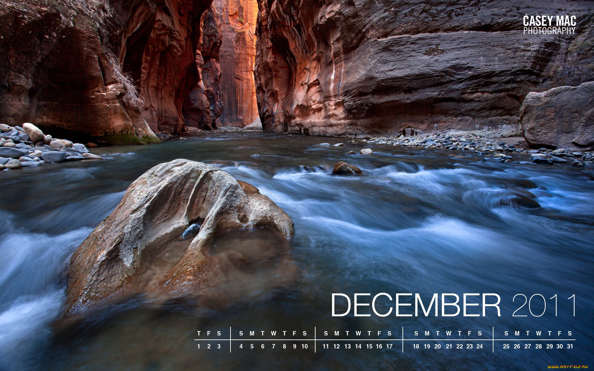 календари, природа, камень, скалы, поток, река