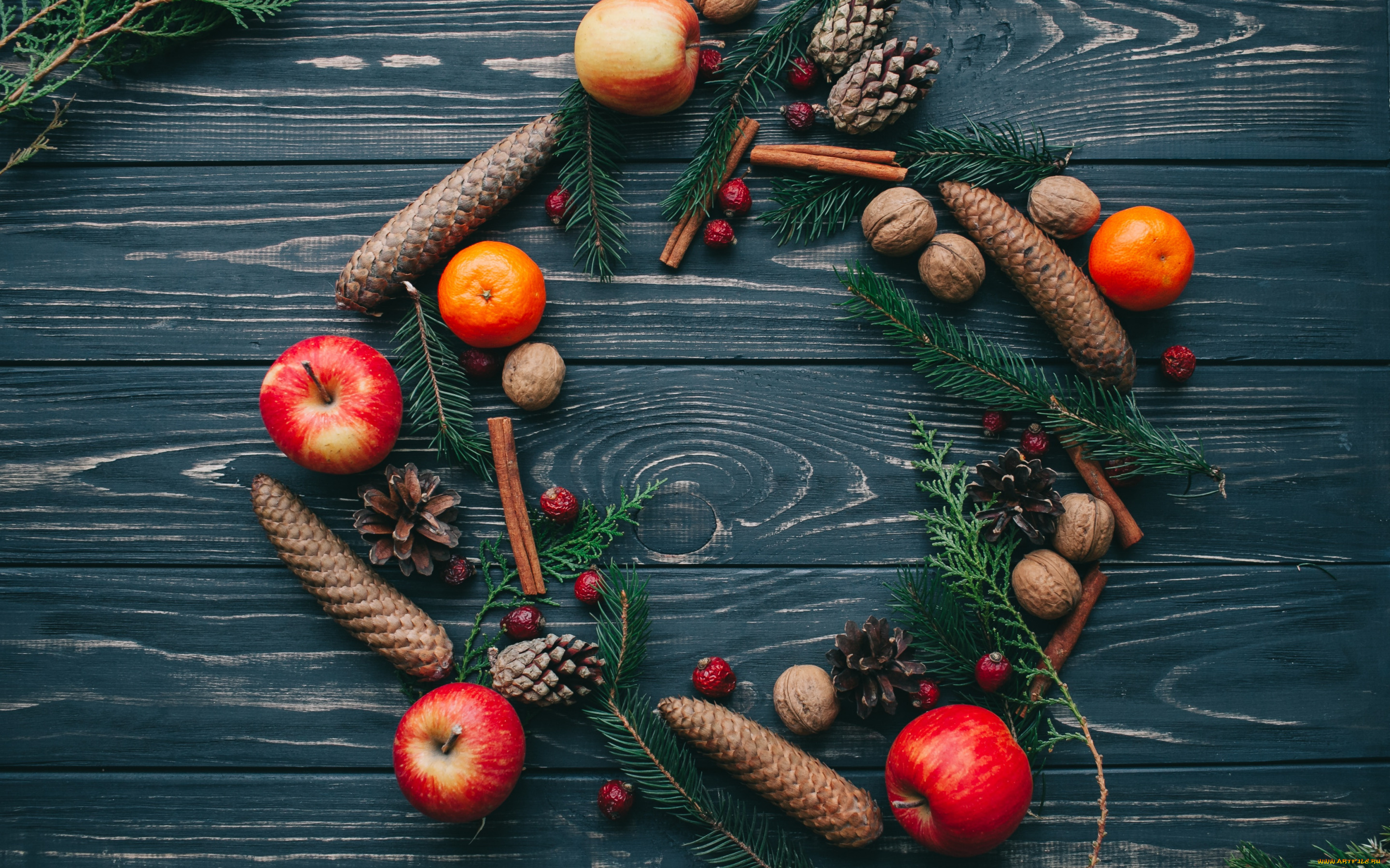 праздничные, угощения, christmas, фрукты, рождество, новый, год, яблоки