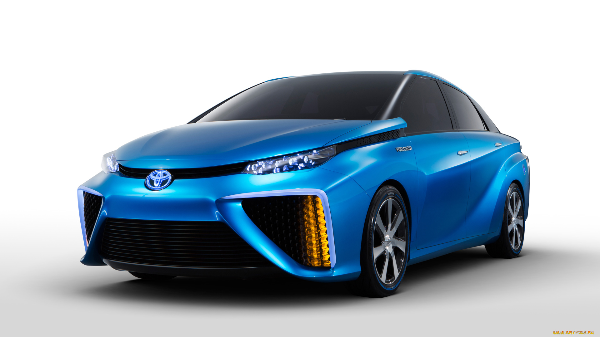 2014, toyota, fuel, cell, vehicle, автомобили, toyota, концепт, голубой