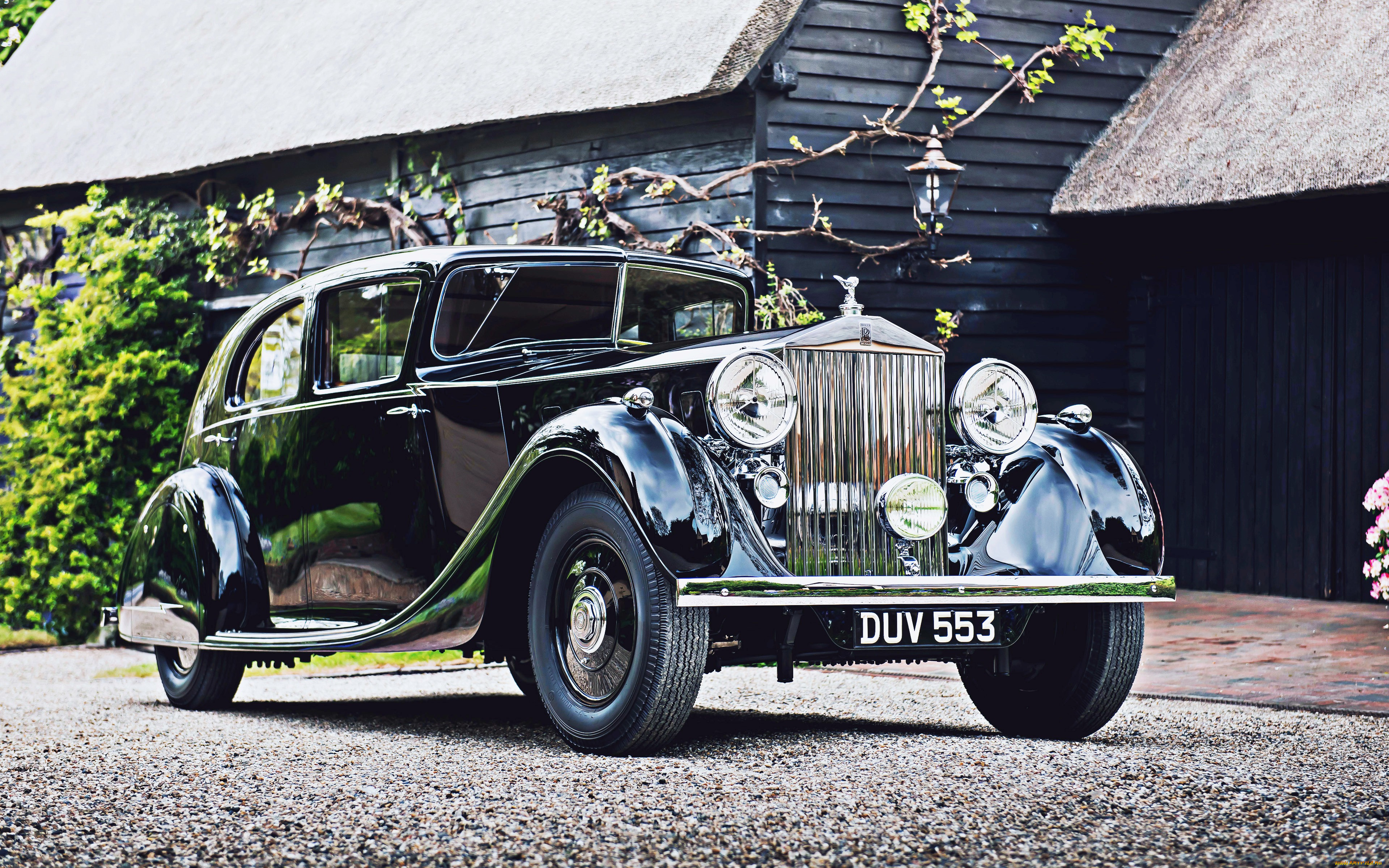 автомобили, rolls-royce, phantom, 3, saloon, 4k, ретро, 1936, года, mulliner, 3ax79, rolls, royce