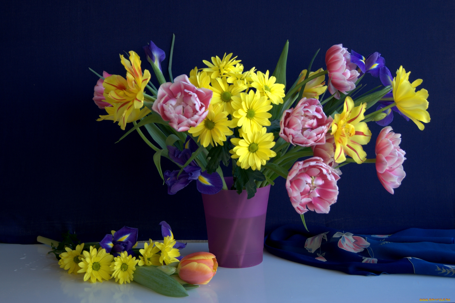 цветы, букеты, , композиции, ирис, хризантемы, тюльпаны