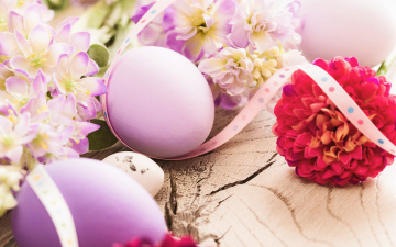 Картинка праздничные пасха easter весна цветы flowers spring яйца decoration eggs happy