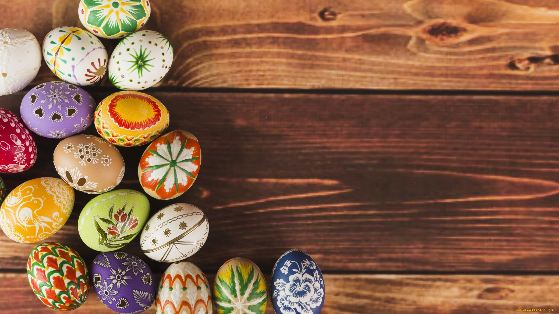 праздничные, пасха, decoration, colorful, wood, easter, яйца, крашеные, eggs, spring, happy