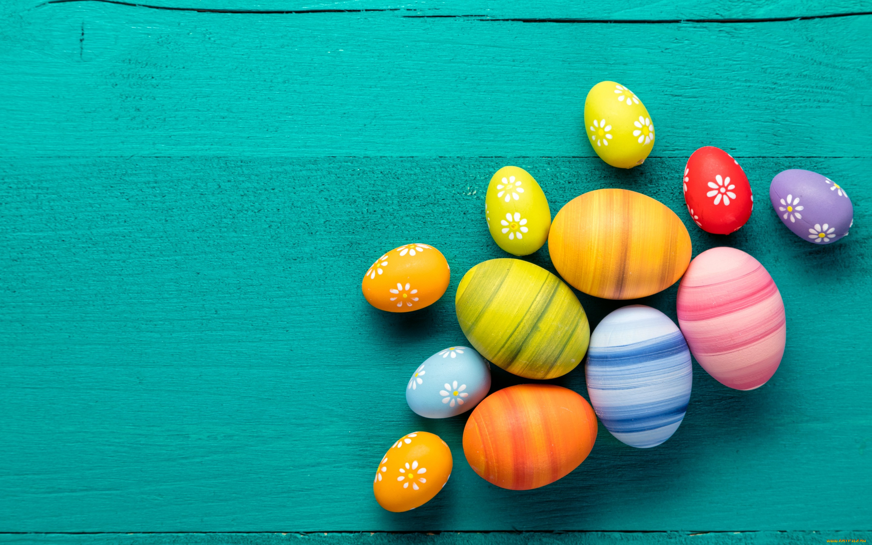 праздничные, пасха, весна, decoration, colorful, wood, easter, яйца, крашеные, eggs, spring, happy