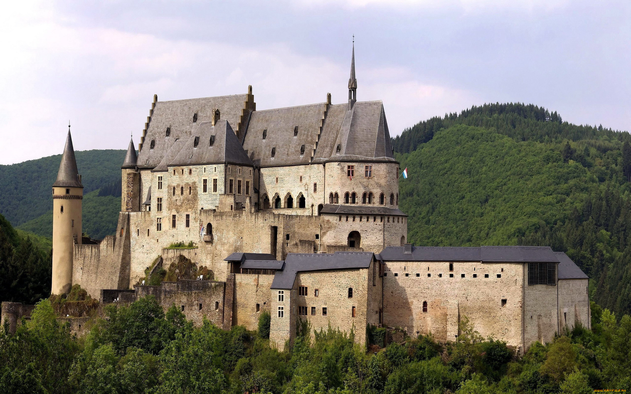 vianden, castle, люксембург, города, -, дворцы, , замки, , крепости, vianden, castle, люксембург