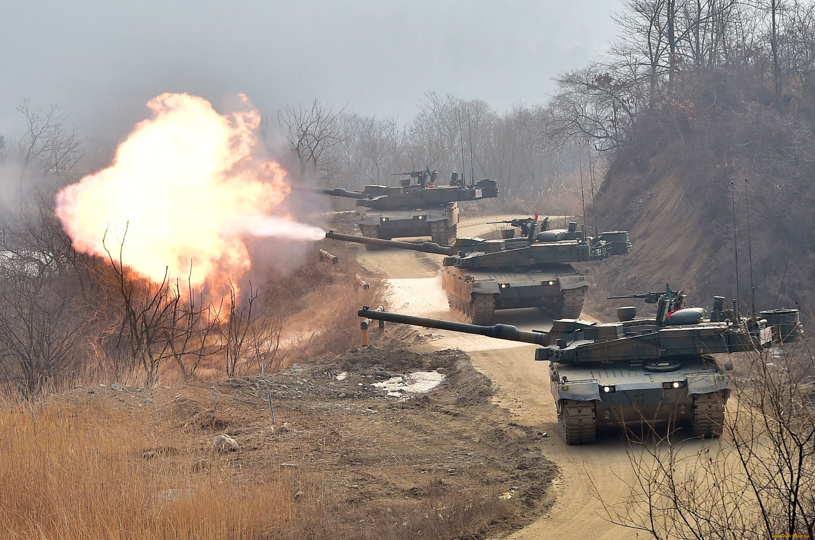 танки, техника, военная, техника, стрельбы, боевой, танк, основной, k2, black, panther, южная, корея