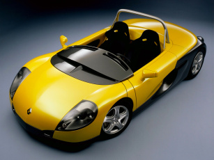 Картинка автомобили renault желтый spider sport