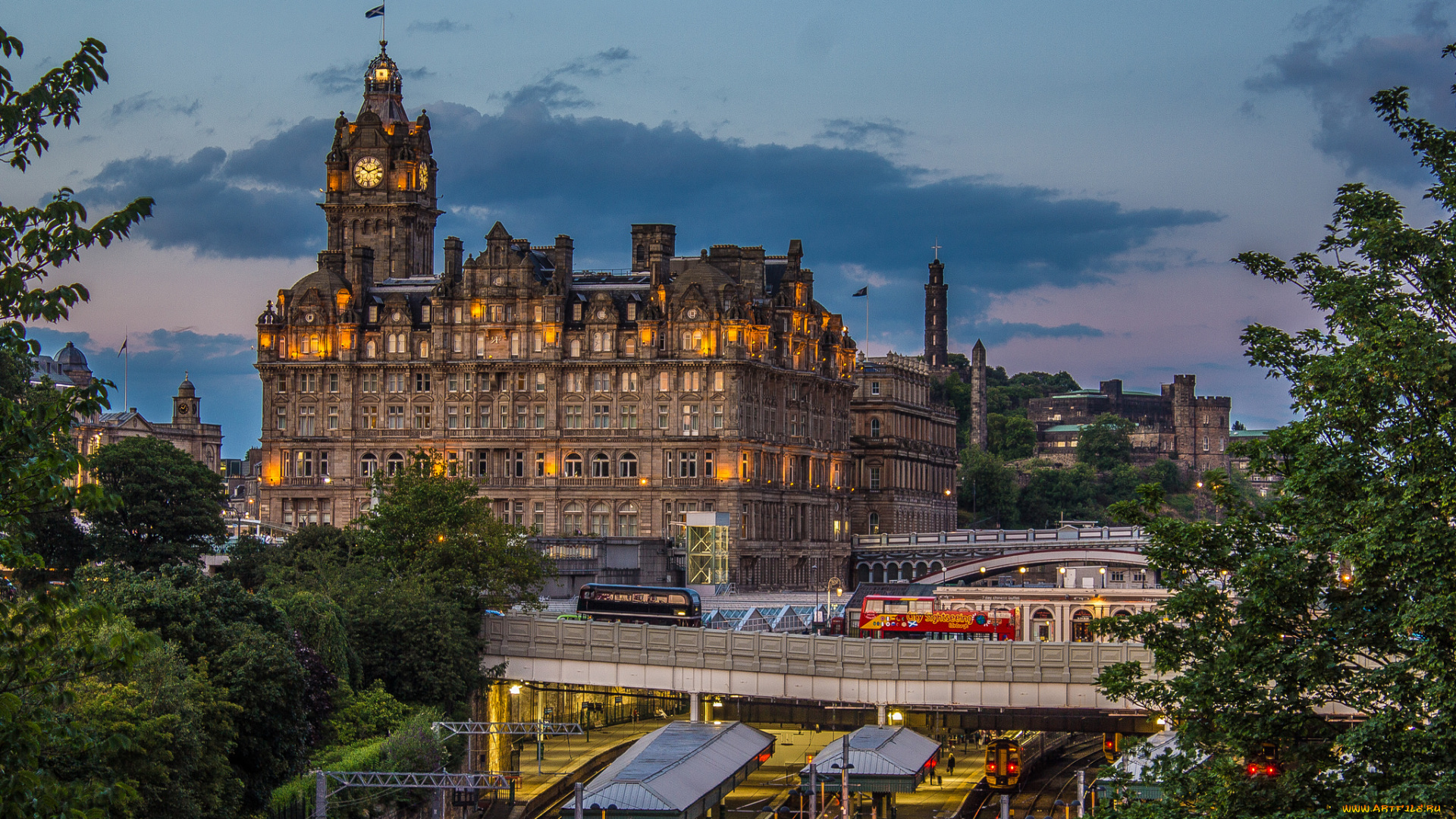 edinburgh, , scotland, города, эдинбург, , шотландия, панорама