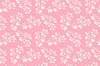 Картинка векторная+графика цветы+ flowers розовый фон объем узор цветы