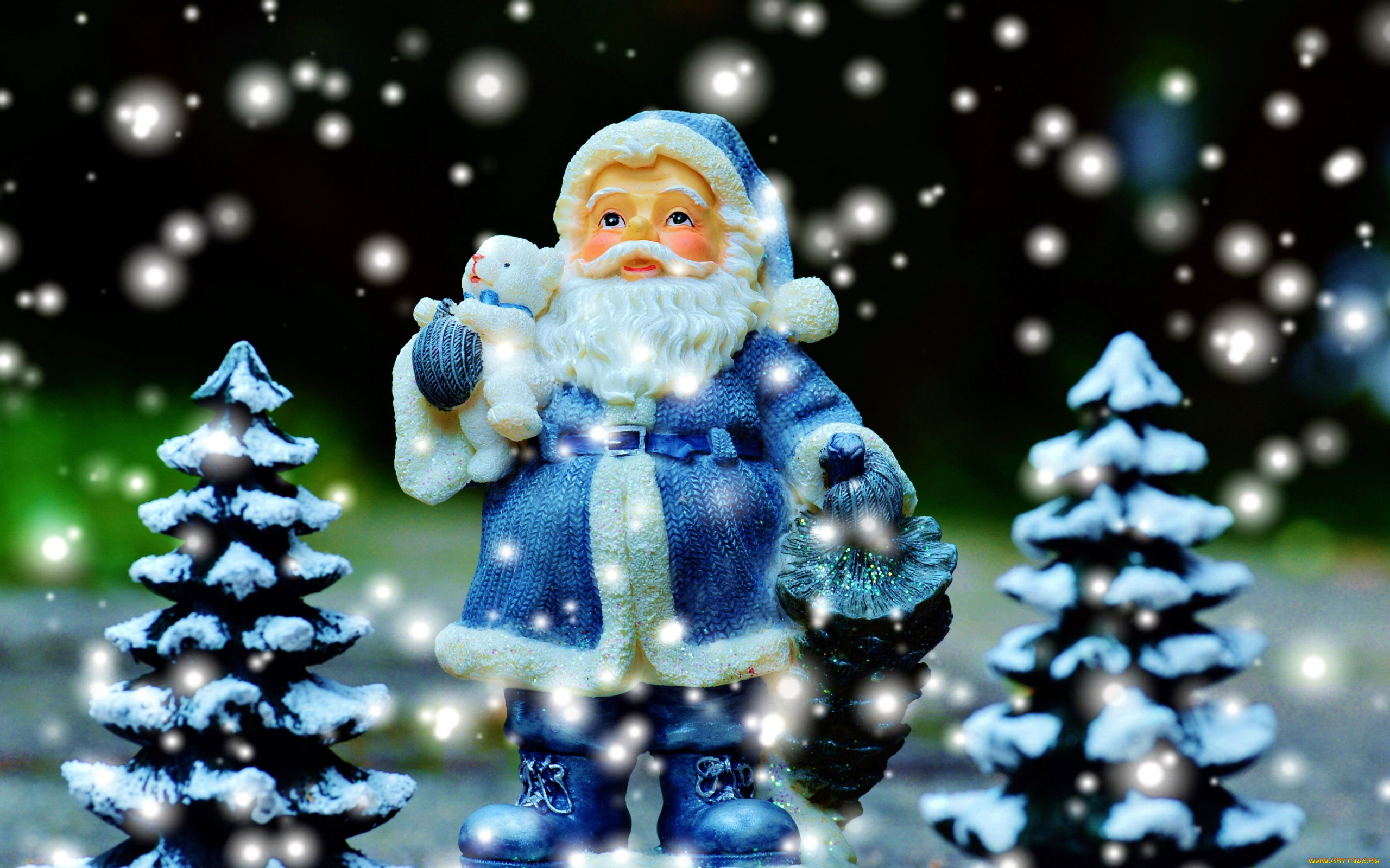 праздничные, дед, мороз, , санта, клаус, снег, елки, санта, игрушечный
