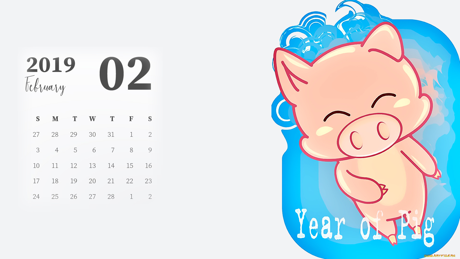 календари, праздники, , салюты, свинья, поросенок