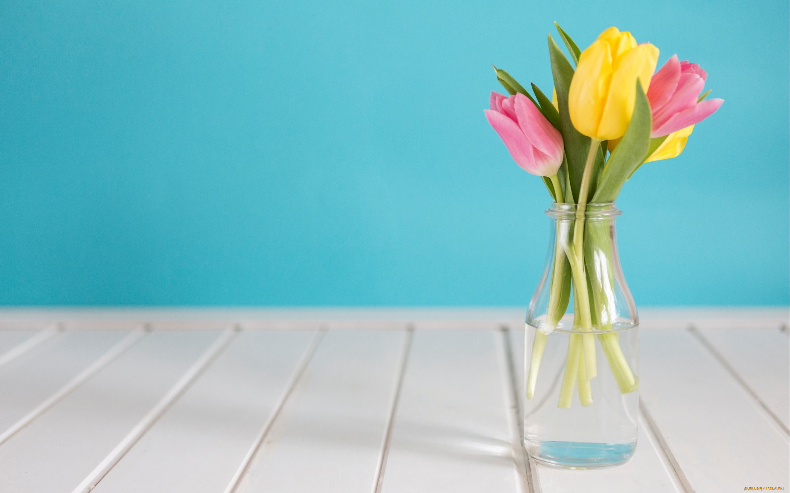 цветы, тюльпаны, tulips, tender, pink, wood, розовые, fresh, желтые, весна, yellow, букет, spring, flowers